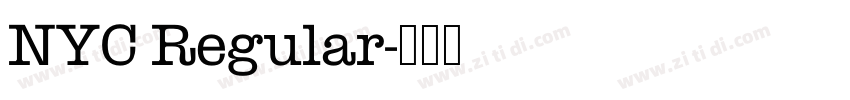 NYC Regular字体转换 NYC Regular字体转换
